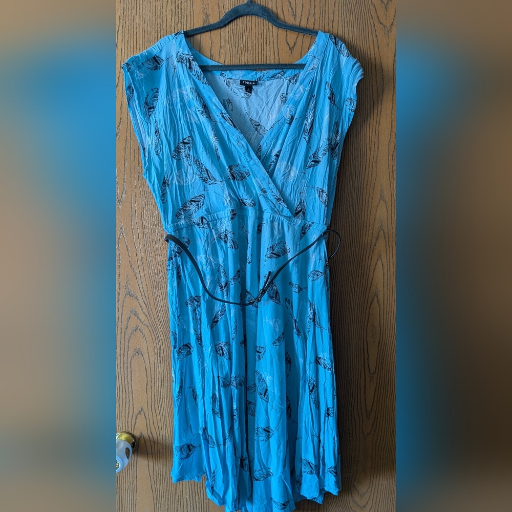 Torrid Light Blue Feather Dress | 2